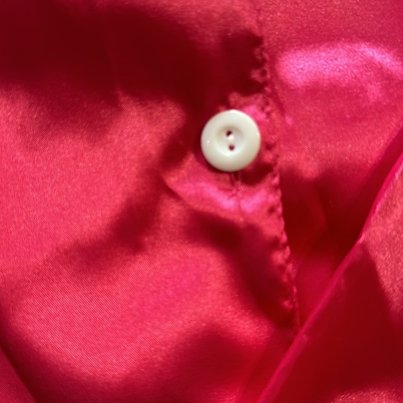 Barbie pink Satin nightgown set with feather trim size 4x - Picture 4 of 7